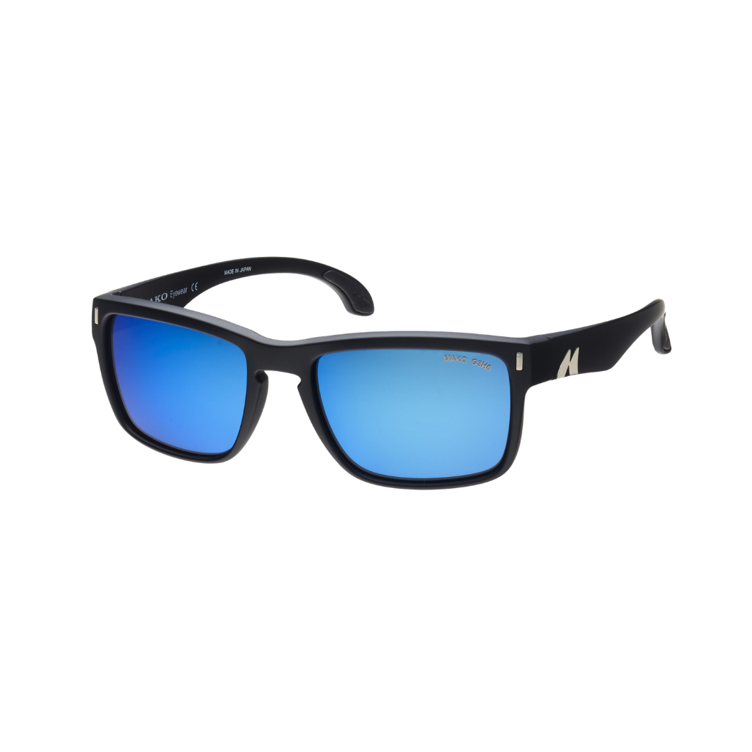 Mako GT 9583 Polarised Sunglasses M01G1HR6 Matte Black - Brown Blue Mirror