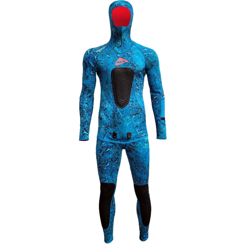 Ocean Hunter Chameleon Offshore 2mm 2Pce Lined Wetsuit Blue Camo