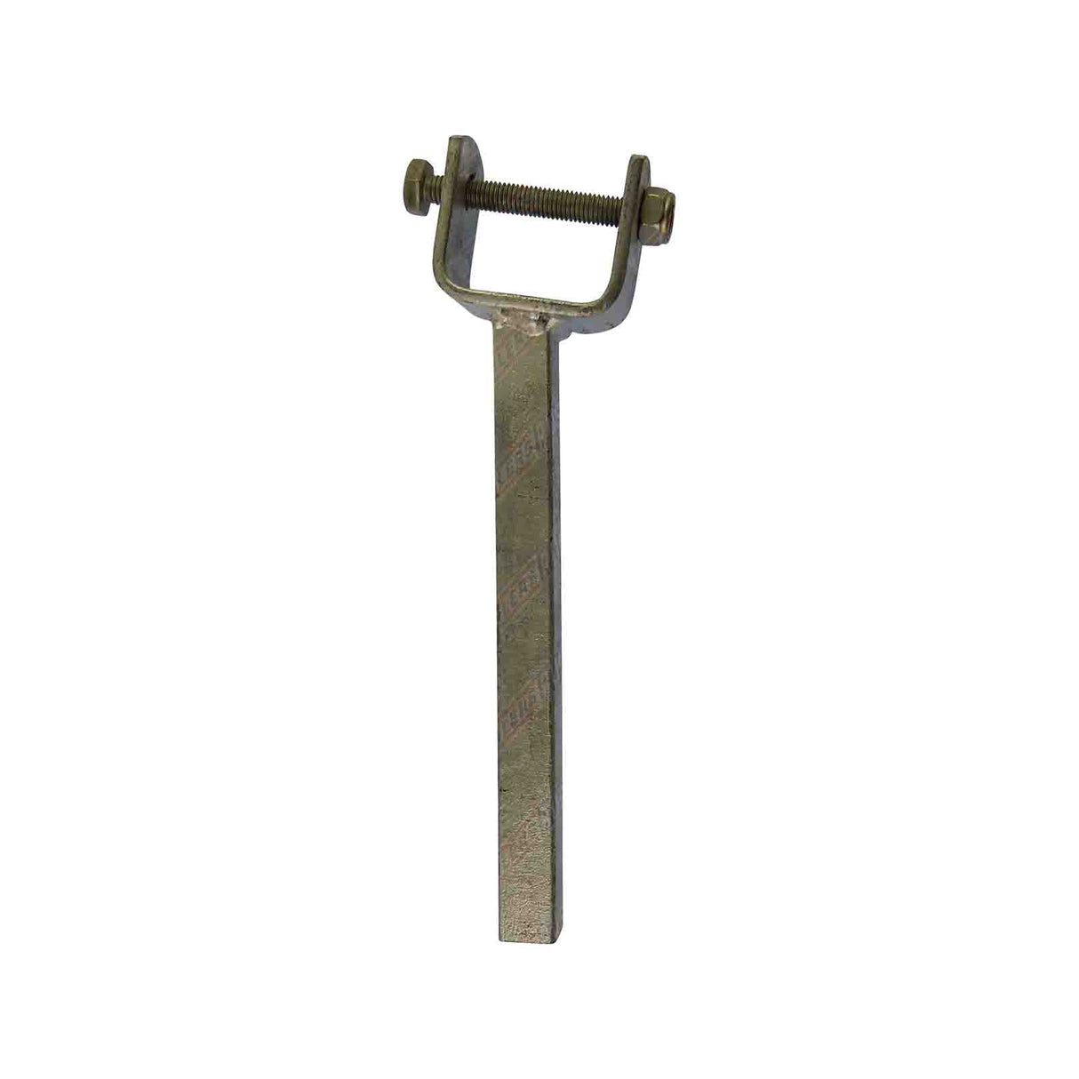 Galvanised Angled Wood Yoke Stem 19mm X 8in With 2in X 1in Bracket