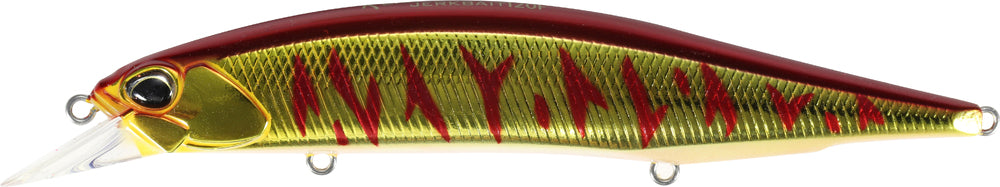 Duo Realis Jerkbait 120F 120mm Hard Body Lure Red Gold Tiger