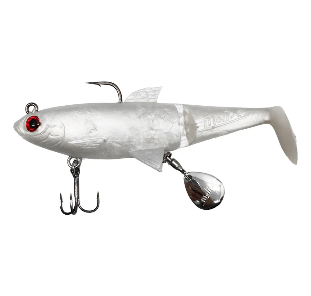Molix Shad 100mm Soft Plastic Swimbait Lure Pearl White