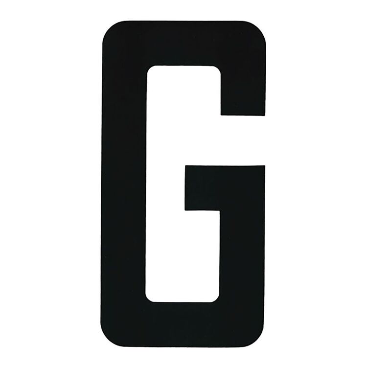 BLA Stick On Boat Rego Letters Pair 8in Black