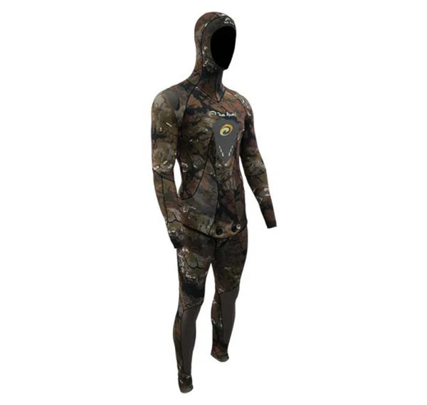 Rob Allen 3.5mm 2Pce Open Cell Wetsuit Brown Camo