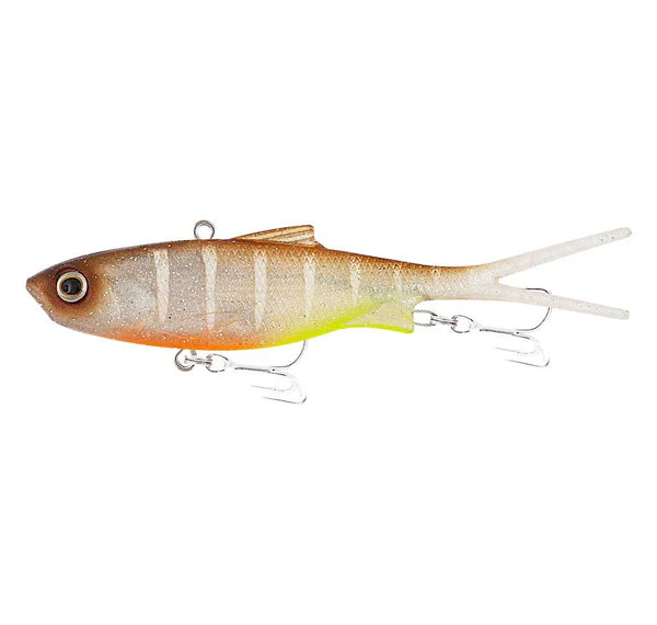 Samaki Vibelicious Fork Tail 100mm 20g Soft Vibe Lure Sandstorm Uv