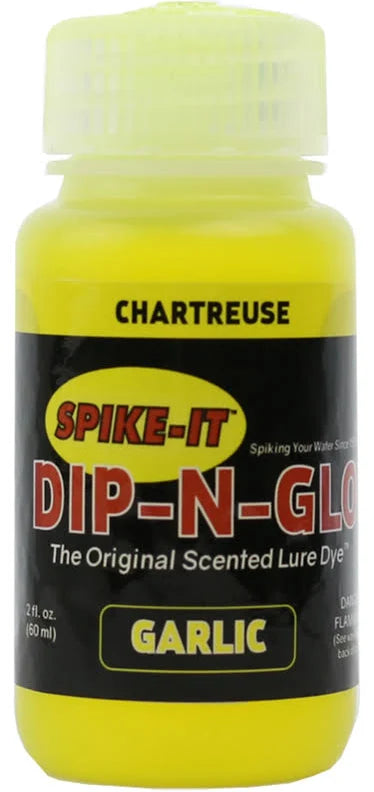 Spike It Dip N Glo Soft Plastic Lure Dye Chartreuse