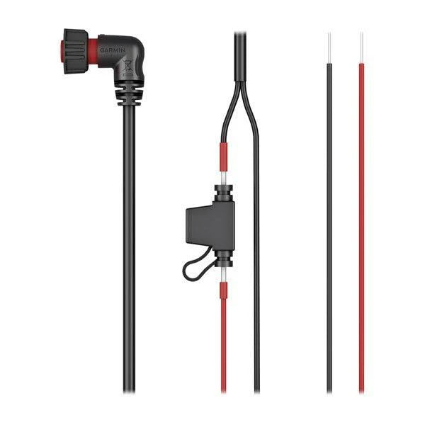 Garmin Power Cable Right Angle GLS10 Black Box 2 Pin