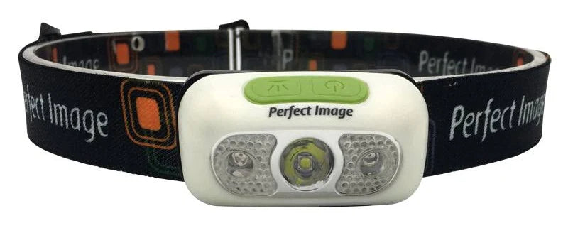 Perfect Image Rechargeable LED Head Lamp With Red Night Lights