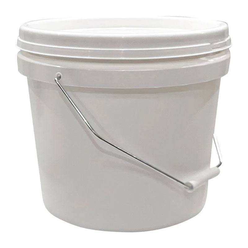 Bucket Pail With Lid 10L White