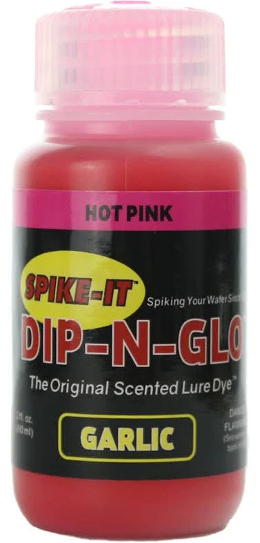 Spike It Dip N Glo Soft Plastic Lure Dye Pink