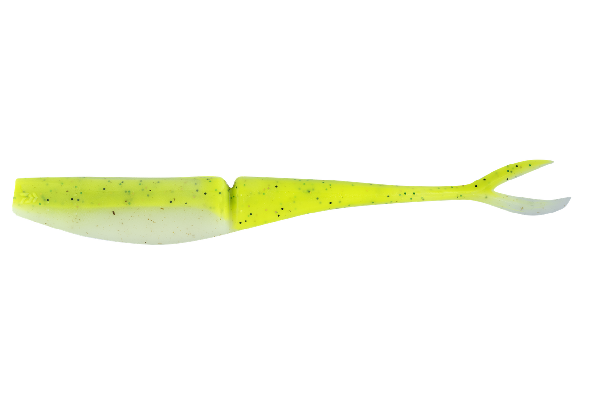 Daiwa Bait Junkie Jerk Shad 7in Soft Plastic Lure Pine Lime Glow