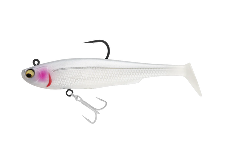 Irukandji Sicario DTF Pro H 140mm 38g Soft Plastic Swimbait Lure Frost