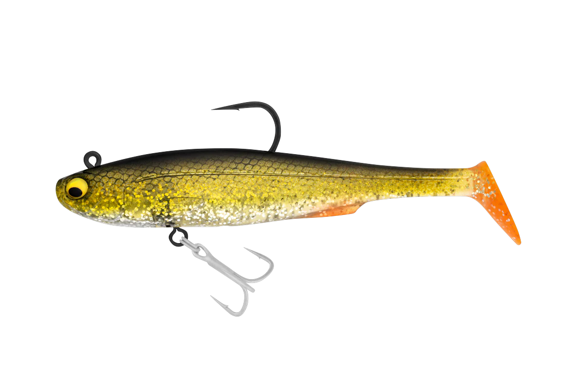 Irukandji Sicario DTF Pro H 140mm 38g Soft Plastic Swimbait Lure Monsoon