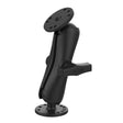 Ram Double Ball Mount With Two Round Plates C Size Medium