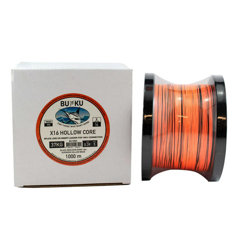 Buku Hollow Core X16 Braided Fishing Line 1000m