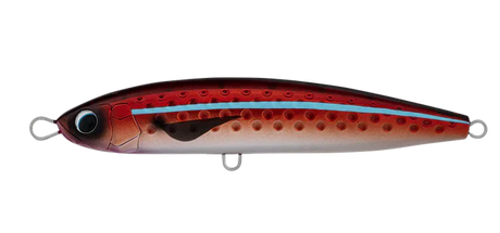 Daiwa Saltiga Rough Ride 140mm Floating Stickbait Lure Red Flash