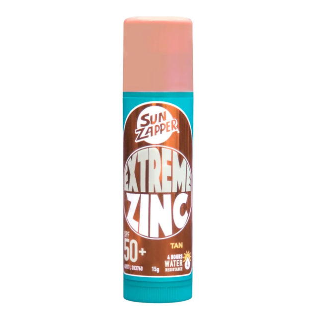 Sun Zapper Extreme Zinc Stick 15g Tan SPF 50+ Sunscreen
