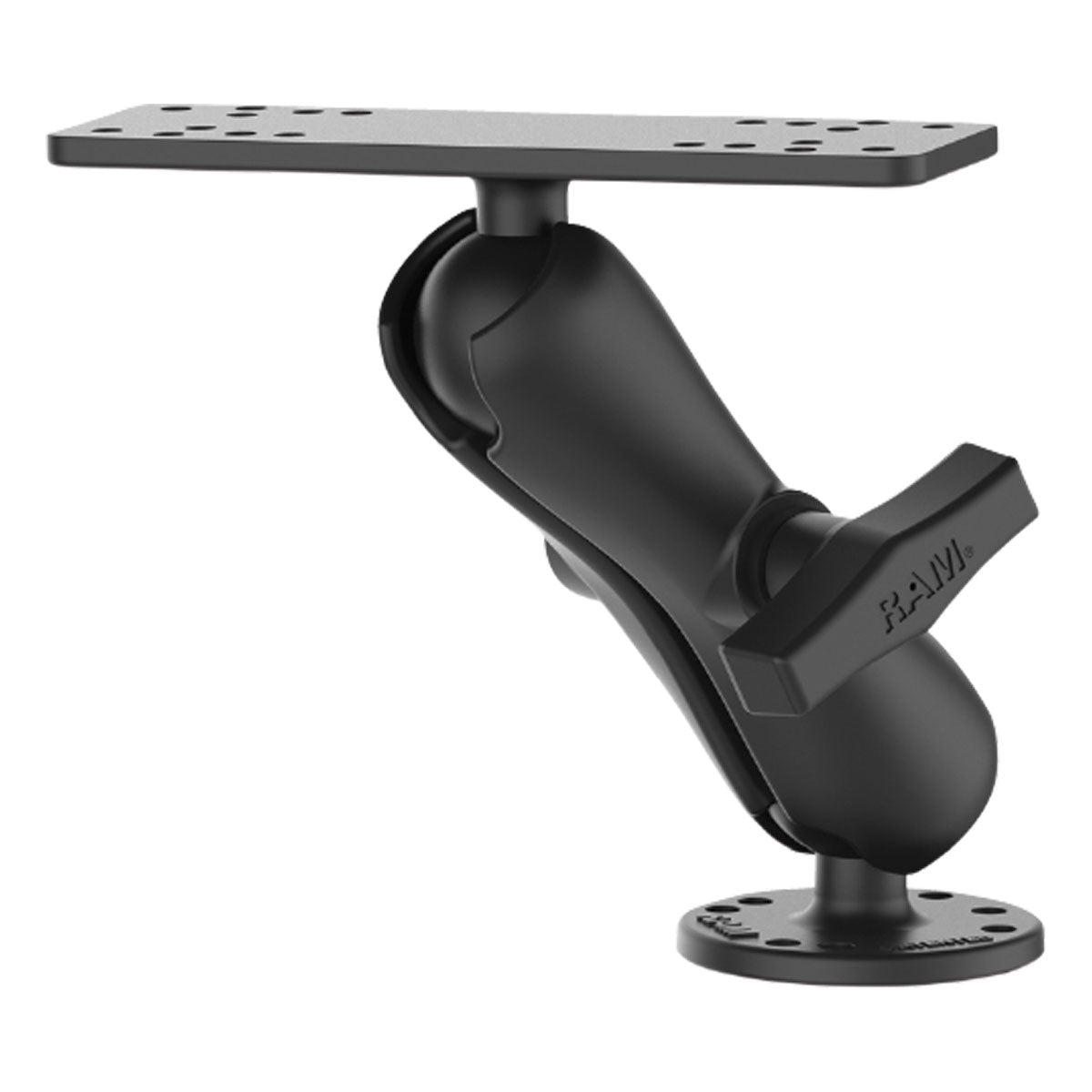 Ram Drill-Down Marine Electronic Fish Finder Mount C Ball 158mm Top