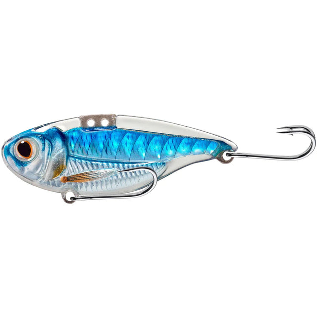 Live Target Sonic Shad Blade 50mm 10g Metal Vibe Lure Silver Blue