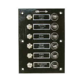 BLA Bakelite 6 Gang Switch Panel