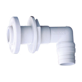 Nylon Skin Fitting 19mm With 90 Degree Elbow White