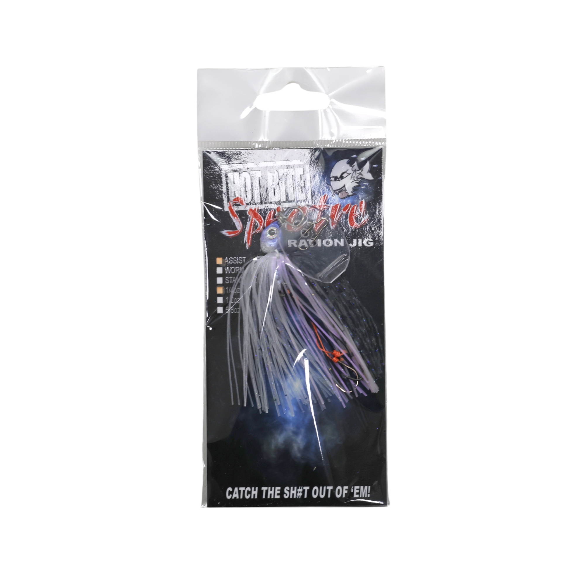 Hot Bite Spectre Jig 1/4oz Chatterbait Lure Pearl Waka