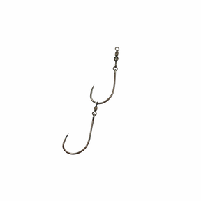 Mustad 9179APTS Light Game 2 Hook Undressed Pre-Made Ganged Hooks 4pk