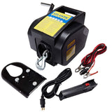 Atlantic 12v Cadet Electric Trailer Winch 3000lb 9m X 5.4mm With Snap Hook