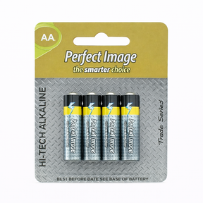 Perfect Image Extra Heavy Duty Hi-Tech Alkaline Batteries AA 4pk