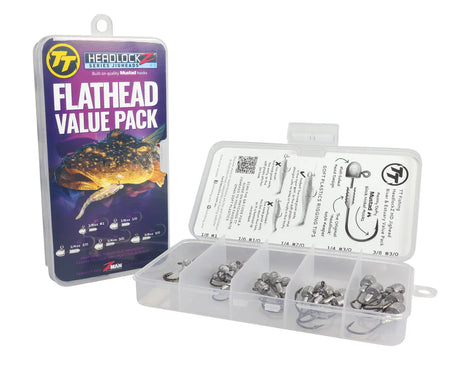 TT Headlockz HD Value Pack Jig Heads Flathead
