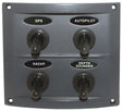 Water Resistant 4 Gang Deluxe Switch Panel