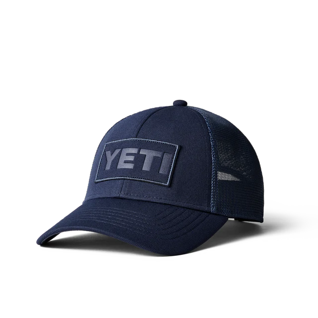 Yeti Navy On Navy Patch Trucker Hat