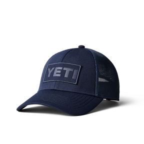 Yeti Navy On Navy Patch Trucker Hat