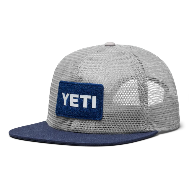 Yeti Velcro Badge Mesh Hat Grey/Navy