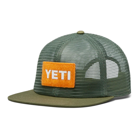 Yeti Velcro Badge Mesh Hat Olive