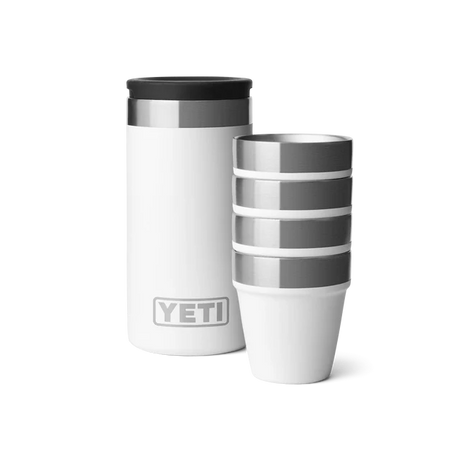Yeti Shot Glasses With Carrying Case White