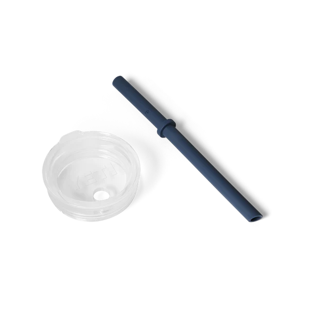 Yeti Rambler Small Silicone Straw Lid Navy