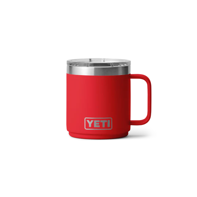 Yeti Rambler 10oz (296ml) Stackable Mug With DuraSip Ceramic Rescue Red