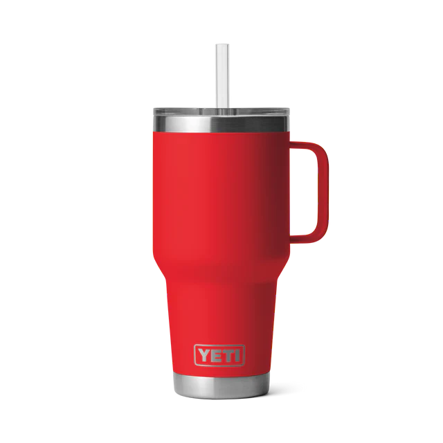 Yeti Rambler 35oz (1L) Straw Mug Rescue Red