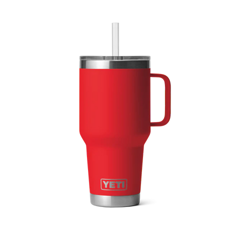 Yeti Rambler 35oz (1L) Straw Mug Rescue Red