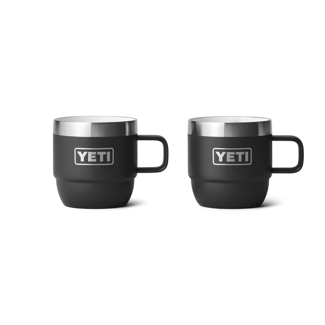 Yeti Rambler 6oz (177ml) Stackable Espresso Mug 2pk Black