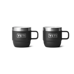 Yeti Rambler 6oz (177ml) Stackable Espresso Mug 2pk Black