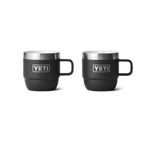 Yeti Rambler 6oz (177ml) Stackable Espresso Mug 2pk Black