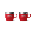 Yeti Rambler 6oz (177ml) Stackable Espresso Mug 2pk Rescue Red
