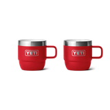 Yeti Rambler 6oz (177ml) Stackable Espresso Mug 2pk Rescue Red