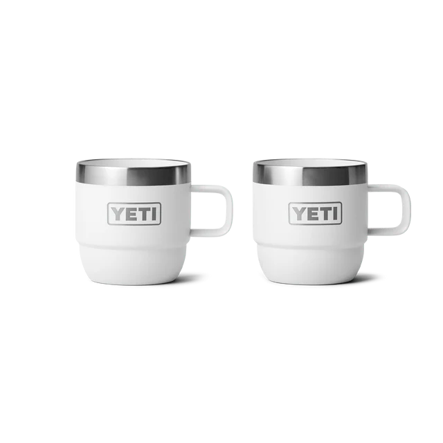 Yeti Rambler 6oz (177ml) Stackable Espresso Mug 2pk White