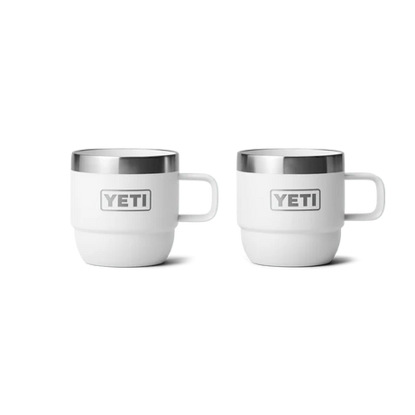 Yeti Rambler 6oz (177ml) Stackable Espresso Mug 2pk White