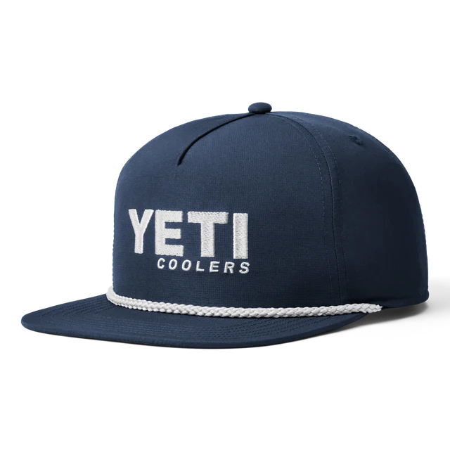 Yeti Coolers Flat Brim Rope Hat Navy