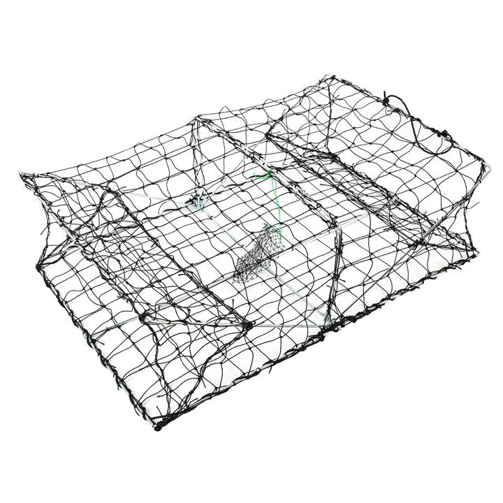 Jarvis Walker Net Factory Rectangular Heavy Duty Crab Pot 2 Entry Black