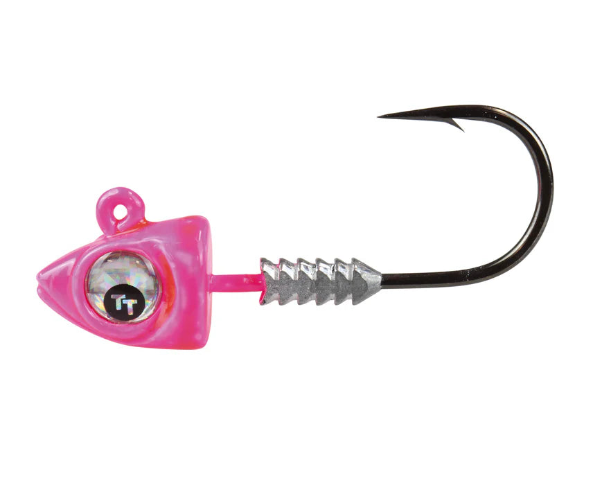 TT Big EyeZ Jig Heads Pink Silver