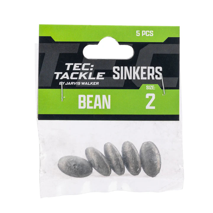 Jarvis Walker Tec Tackle Bean Sinkers Pre Pack